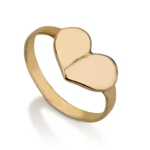 Small Heart Signet Ring