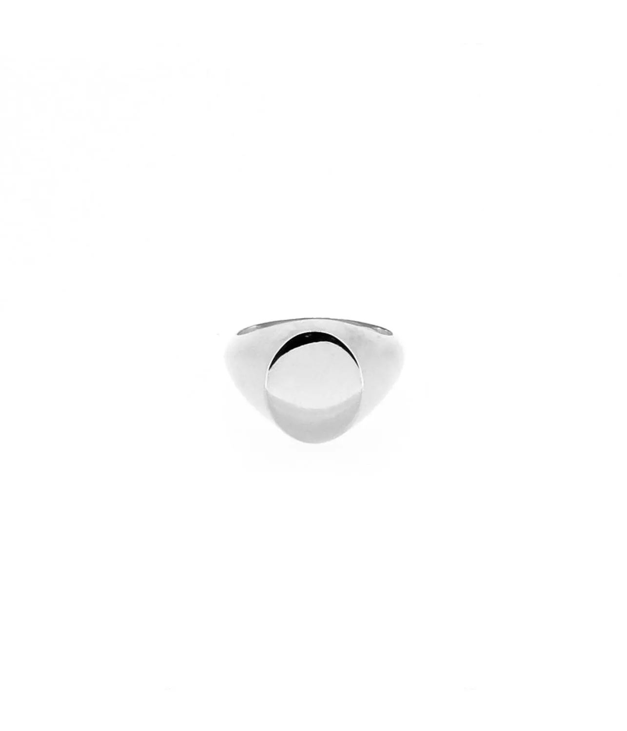 SMALL SIGNET RING -SILVER