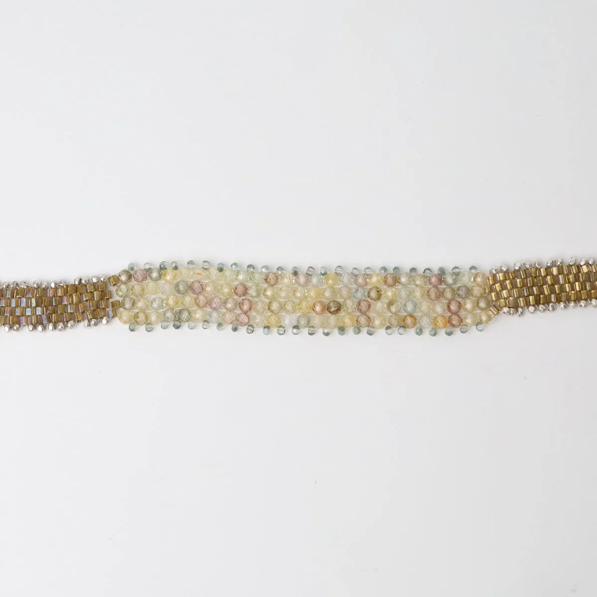 Soft Bracelet of Pastel Zircon