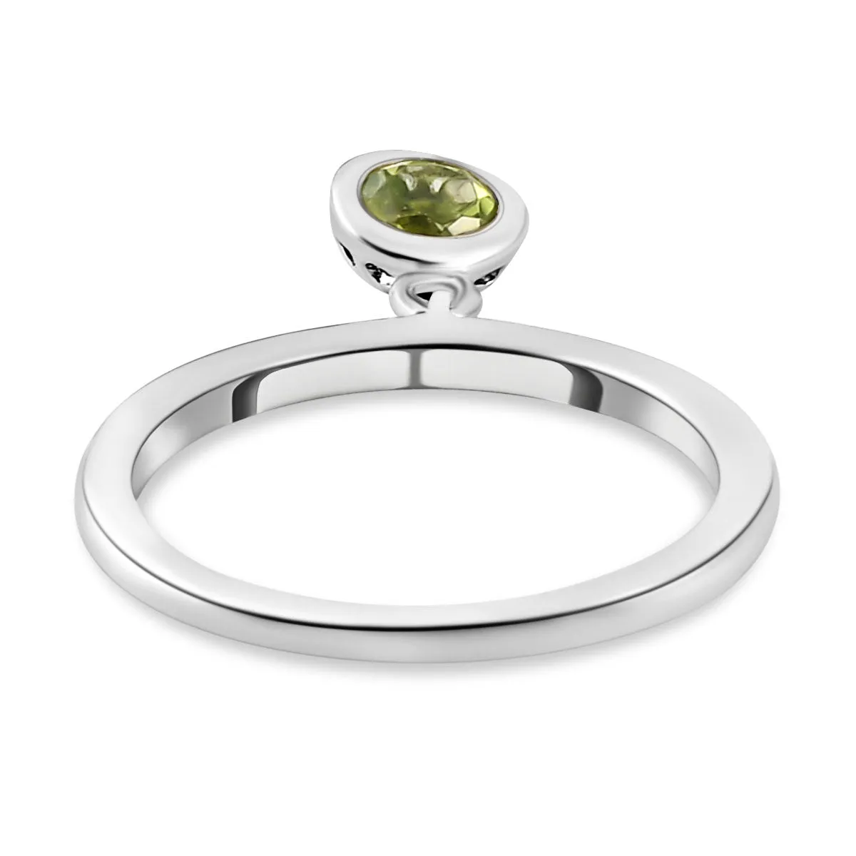 Solitaire Birthstone Charm Ring