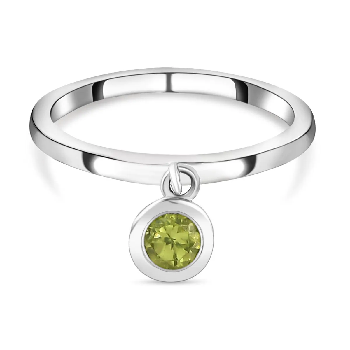 Solitaire Birthstone Charm Ring