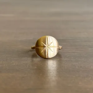 Starburst Emblazoned Dome Ring