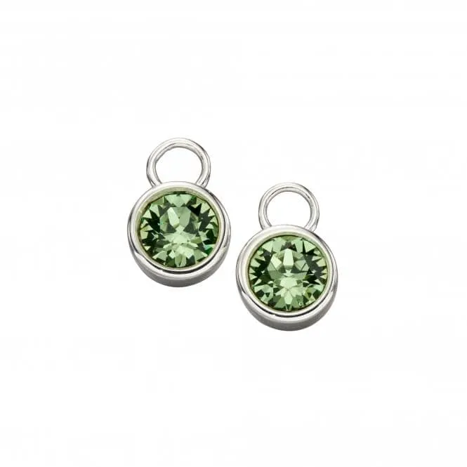 Sterling Silver August Peridot Swarovski Birthstone Charm Y2656