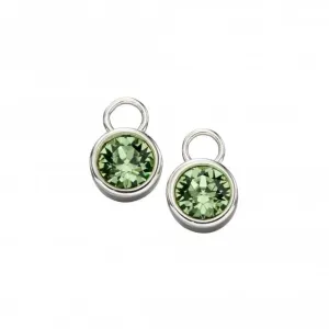 Sterling Silver August Peridot Swarovski Birthstone Charm Y2656