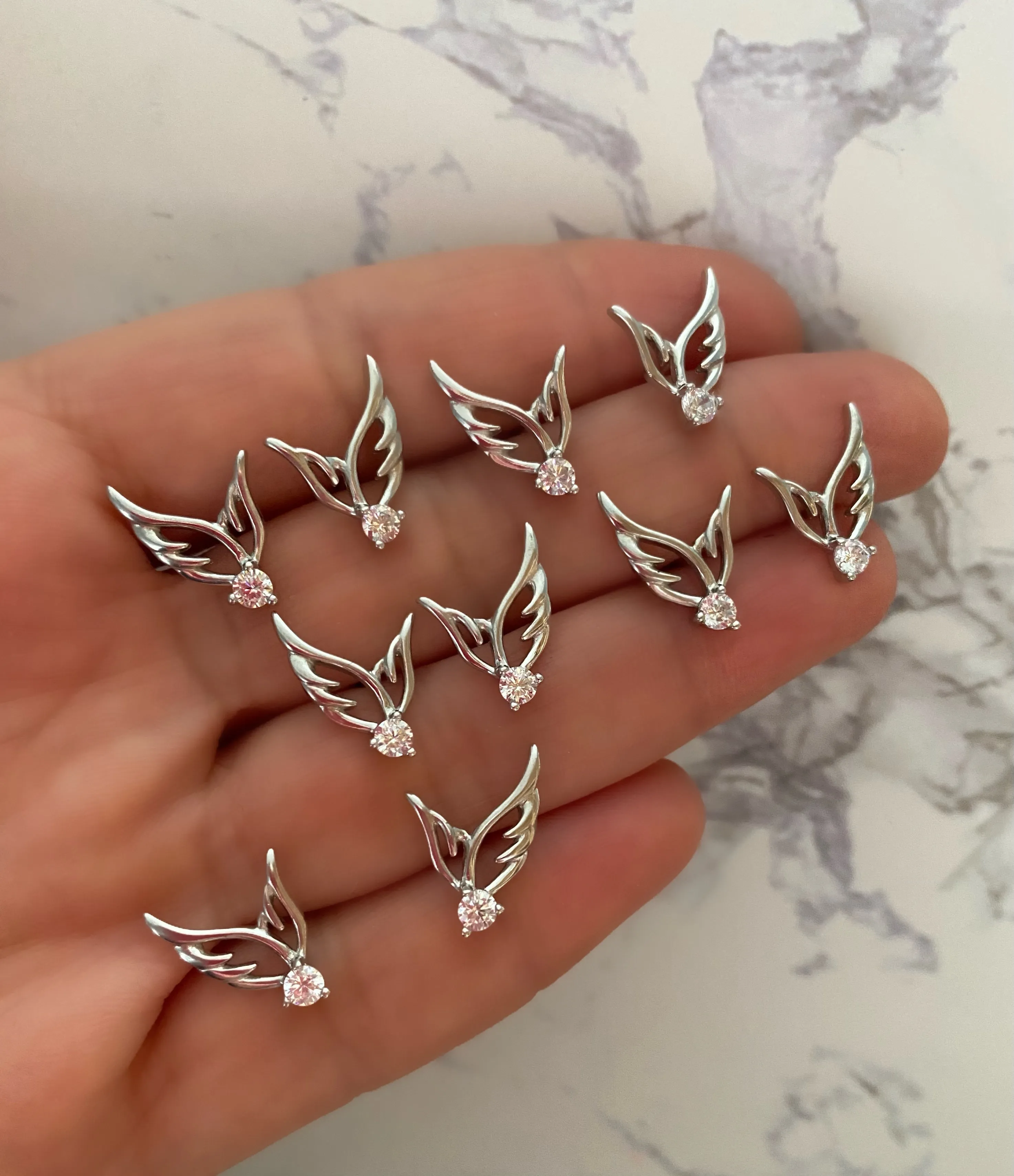 Swallow bird studs