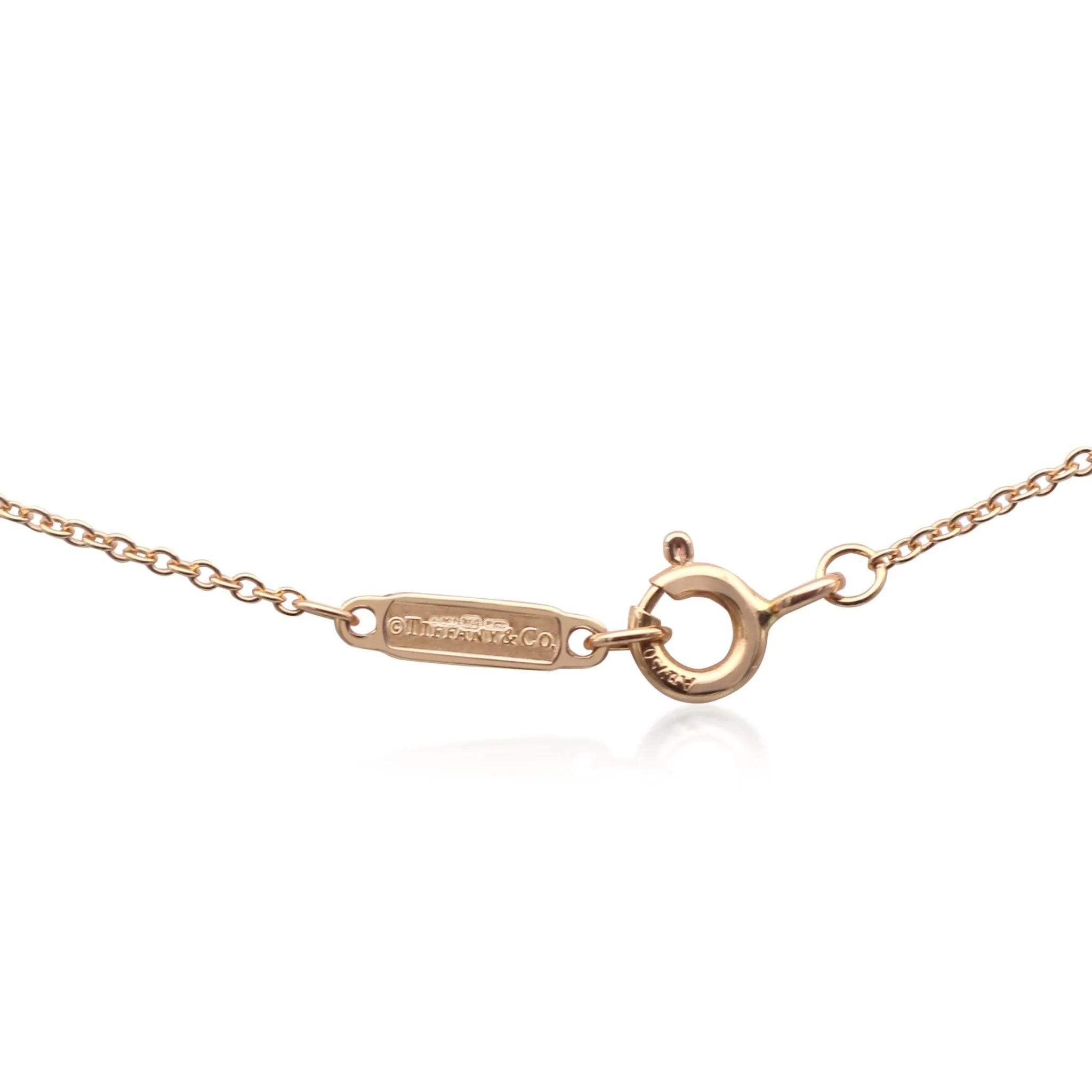 Tiffany T Smile 16" Necklace, Small - 18ct Rose Gold