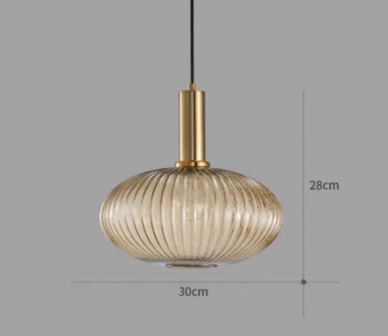 Torunn Textured Glass Perfume Bottle Pendant Light