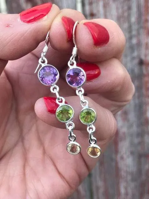 Trio Rainbow Earrings