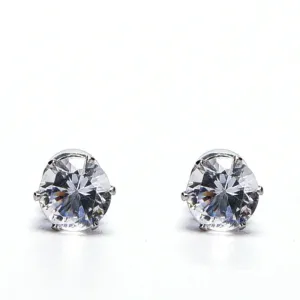 Unisex Crystal Stone Stud Earrings