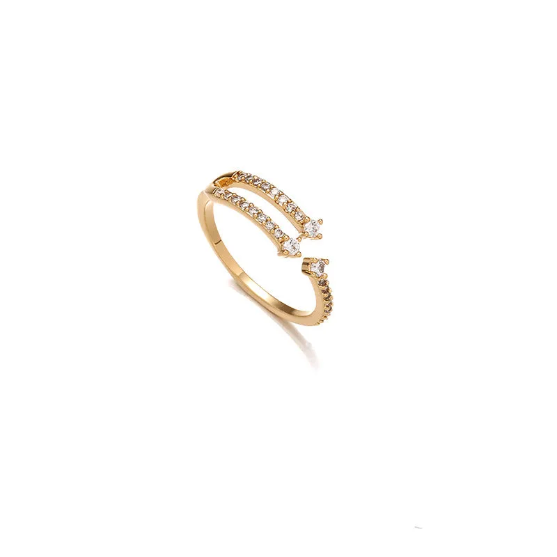 Zircon line ring