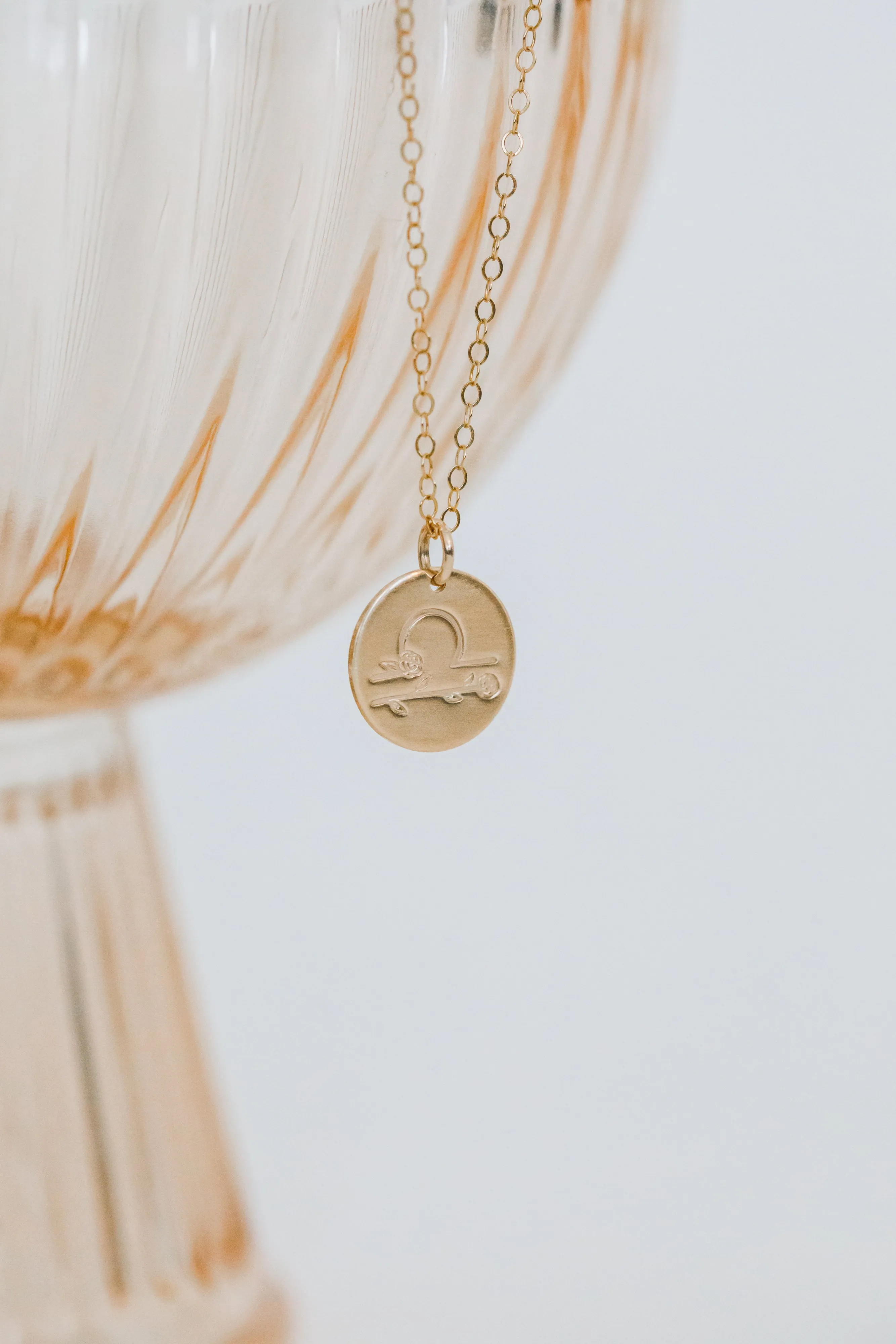 zodiac flora necklace { gold   silver }