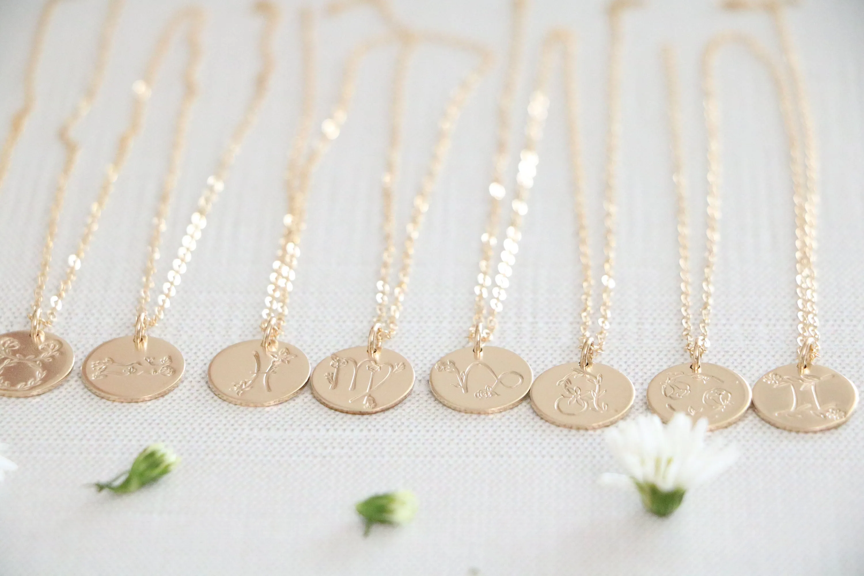 zodiac flora necklace { gold   silver }